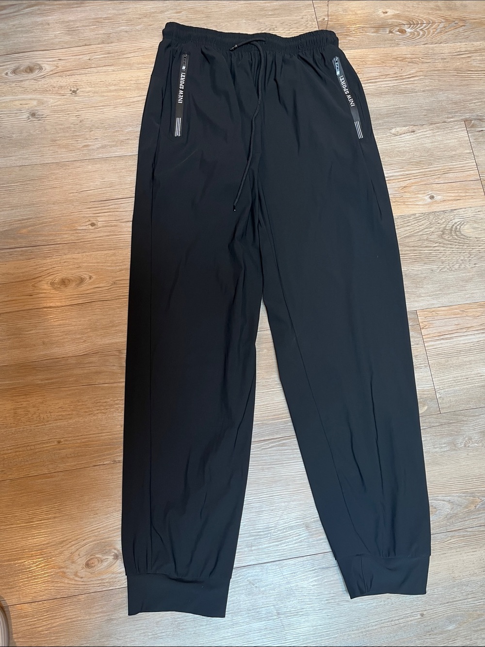 Black New Sport Brand Comfy fit joggers.